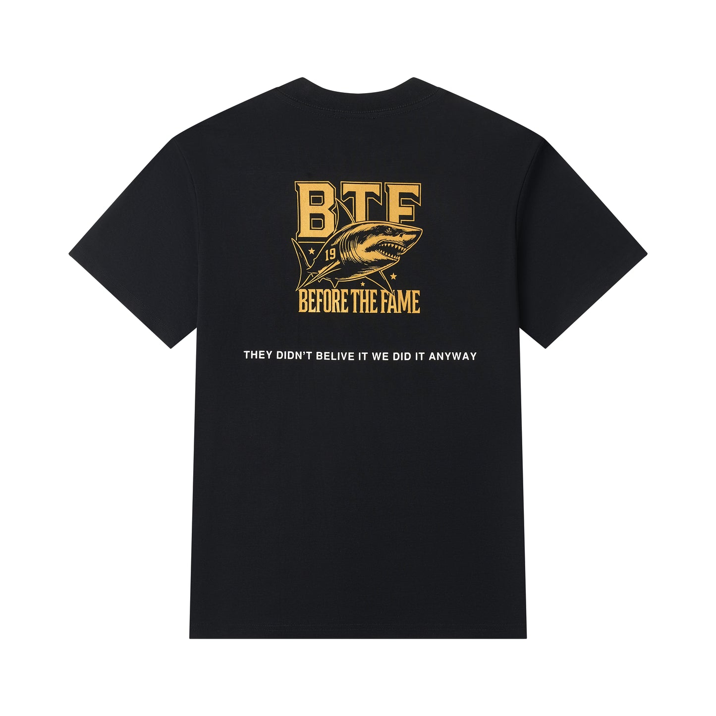 T-SHIRT BTF SHARK - NOIR